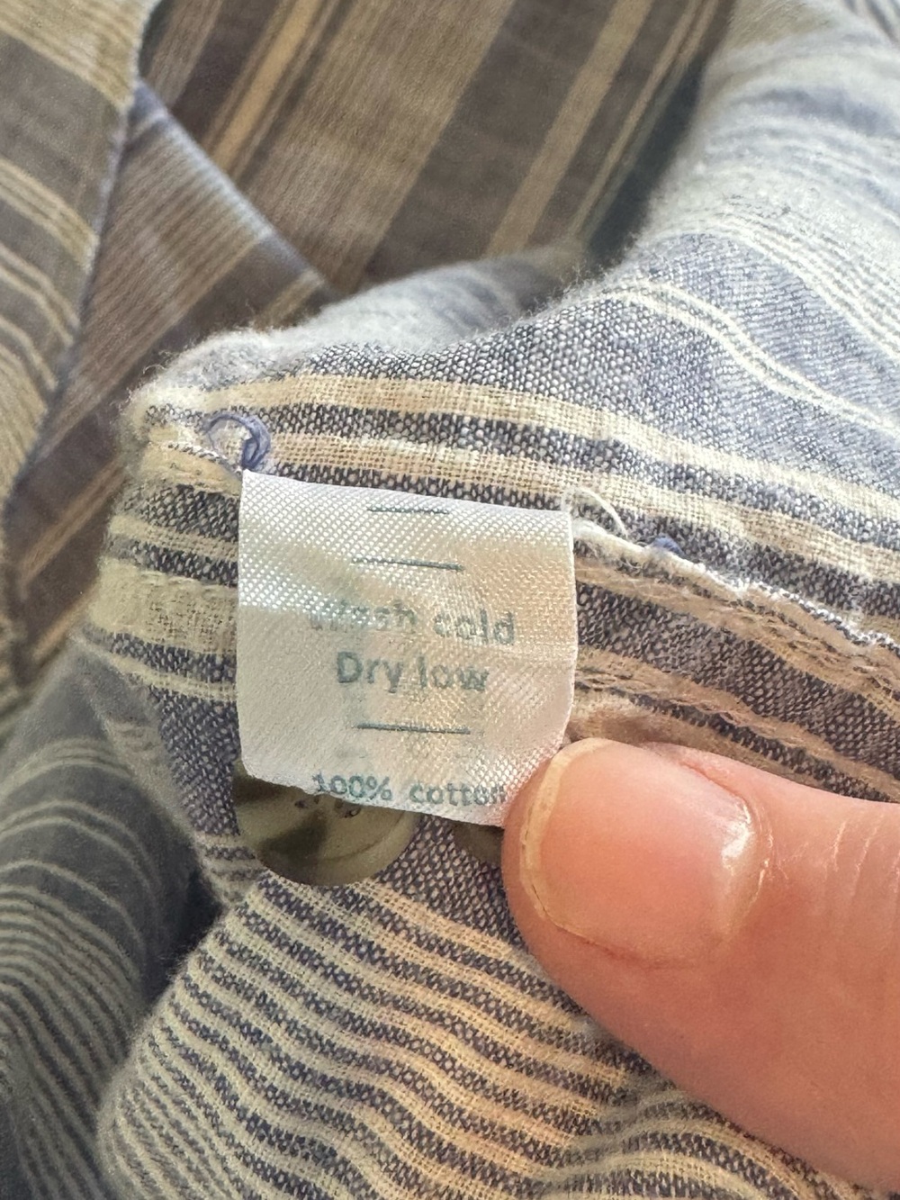 Marine Layer Reid Popover Striped Shirt - Picture 6 of 7